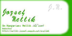 jozsef mellik business card